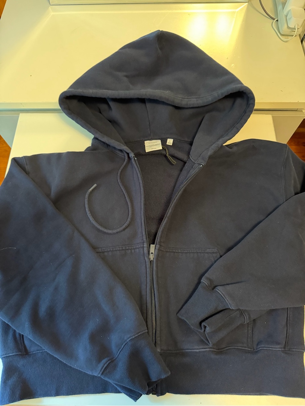 Aritzia Cozy Sweatfleece Boyfriend Boxy Zip Hoodie